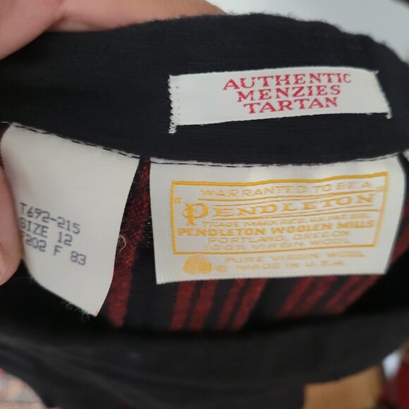 Vintage 70's All Wool Pendleton Menzies Tartan Size 12 - Picture 2 of 4